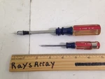 2 Vtg Craftsman Screwdrivers One Is Screw Holding, Other Has Pocket Clip. Fixed Price $19.88.