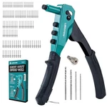 Libraton Hand Riveter Set Includes 120 Blind Rivets 4 Drill Bits And Toolless. Fixed Price $70.61.