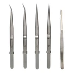 Tweezers, 5pcs Precision Tweezers Set - Anti Static Stainless Steel Tweezer.... Fixed Price $22.86.