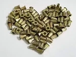 Qovydx 100pcs 6-32 Rivet Nuts Rivnut Zinc Plated Carbon Steel Flat Head T. Fixed Price $16.99.