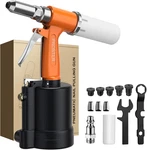 Proster Pneumatic Riveter - 5 Nozzles Rivet Gun, 3924lbf. Fixed Price $96.21.
