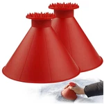 Clesdf Magical Car Ice Scraper Funnel 2 Pack Red Cone Windshield Snow. Fixed Price $14.19.