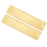 2pcs 12cm X 4" Brass Straight Rulers Copper Measuring Ruler W Cm Inch Dual Scale. Fixed Price $14.91.