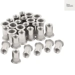30pcs 1/4"-20 Stainless Steel Rivet Nuts Nutsert Threaded Insert Rivnut.... Fixed Price $15.99.