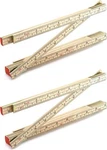 2 Pack 6ft Folding Wood Ruler Dual-sided Us & Metric Carpenter Measuring Tool. Fixed Price $18.50.