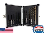 Drill America 13 Pc Quick Change Cobalt Bit Set Hex Shank 1/16"-1/4". Fixed Price $70.42.