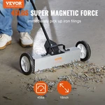 45lbs Rolling Magnetic Sweeper With Wheels, Push-type Pick Up Sweeper,. Fixed Price $56.84.