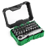 Sk Tools Usa 1/4 Drive, 32 Piece Mini Screwdriver Bit Set With 72-tooth Reve.... Fixed Price $26.59.