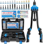 Rizom Rivet Nut Tool, 16 Rivnut Tool Kit With 13 Metric And Sae Mandrels, Thr. Fixed Price $120.99.