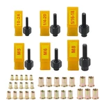 Hifeson Hand Rivet Nut Tool, Rivnut Tool - Metric & Sae With 30pcs Steel Rive.... Fixed Price $36.79.