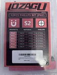 Lozagu 12-piece Phillips Bits #2 Impact Magnetic S2 Steel 1 2 3 4 5 6 Inch Lo.... Fixed Price $9.99.
