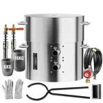 Vevor Propane Melting Furnace Kit 16kg/35lbs Dual Burner With Crucibles Tongs. Fixed Price $222.99.