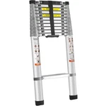 Vevor Telescoping Ladder, 15 Ft Aluminum One-button Retraction Collapsible Exten. Fixed Price $212.79.