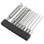 Ldexin 9pcs Ball End Hex Head Screwdriver Bits Set, 1.5mm 2mm 2.5mm 3mm 75mm. Fixed Price $16.91.