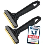 Car Ice Scraper Brass Blade - Fast, Easy & Efficient 2 Pack Black Gray. Fixed Price $26.05.