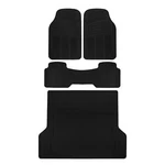 Bdk Rubber All Weather Heavy Duty Trunk Floor Mats & Cargo Mat Liner 4pc Black. Fixed Price $54.99.