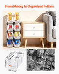 8 Pack Clear Plastic Stackable Storage Bins 10.9x5.5x5.1 Organizer. Fixed Price $37.99.
