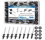 Smseace 140pcs 3/16" X 1/2" Black Pop Rivets With 304 3/16"x1/2",. Fixed Price $14.07.