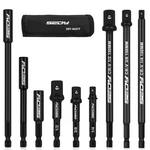 Sedy 9-piece Impact Socket Adapter Set 1/4", 3/8", 1/2" Driver With Extension. Fixed Price $24.99.