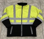 Mens L Refrigiwear 0496r Hi Vis Insulated Softshell Full Zip Jacket Yellow Black. Fixed Price $25.49.