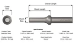 Ajax Tool Works A1605 - .401 Shank Rivet Set 1/4 Round. Fixed Price $27.50.