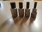Stahlwille Inhex 1/2" Drive Inserts #54 Metric Hex Bits Lot (4) 17 14 10 8mm. Fixed Price $36.60.
