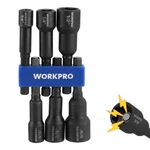 Workpro Magnetic Nut Driver Set 6piece Drill Socket Impact Bit Metric Sae. Fixed Price $17.99.