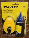 Stanley 100' Chalk Line Reel & 4oz. Blue Marking #47-442. Fixed Price $13.85.