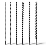 6pcs Auger Drill Bit 18"long Quick Change Hex Shank Tri Flute Wood For. Fixed Price $85.56.