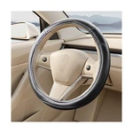 Falvfun Car Steering Wheel Cover, 15 Inch Non-slip Leather Full Black/gray. Fixed Price $14.24.