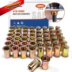Rivet Nut, Ktehloy 50pcs 5/16"-18unc Carbon 5/16"-18 - 50 Pcs, Multicolored. Fixed Price $10.70.