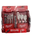 Milwaukee 49-22-0175 8-piece Quik-lok Flat Boring Bit Set. Fixed Price $29.26.