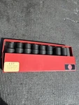 Wright Tools Usa Nos 10pc 1/2" Drive 6pt Metric Deep Impact Socket Set 10-17mm. Fixed Price $119.00.