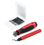 Afa Tooling Deburring Tool Kit 10 High Speed Blades Countersink Hand Reamer New. Fixed Price $10.90.