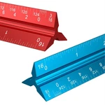 Rena Chris 2pcs Architectural Scale Ruler: 12" Imperial Aluminum Alloy Metal .... Fixed Price $23.48.