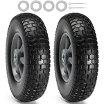 Vevor Solid Pu Run-flat Tire Wheel Flat Free Tubeless 10" 2-pack 180 Lbs. Fixed Price $24.99.