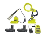New Ryobi 18-volt 2 Tool Solder Kit (pcl946 And Pcl664) With Battery Charger. Fixed Price $134.99.