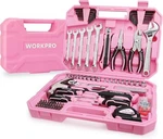 Workpro Pink Tool Set 84 Pcs Kit For Women Basic Household Box Us. Fixed Price $58.99.