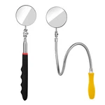 Telescoping Inspection Mirror, 2 Pcs Flexible Retractable Automotive Extensio.... Fixed Price $18.14.
