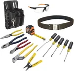 Klein Electrician Tool Kit With 14 Tools & 8-pocket Leather Pouch. Fixed Price $433.99.