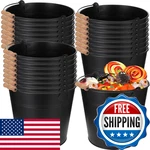 Didaey 24 Pcs Large Galvanized Metal Buckets Handle 10 Inch Heavy Duty. Fixed Price $241.36.