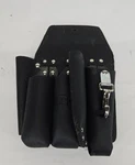 42266-bl Buckingham, 5 Tool Pocket & Knife Snap Black Leather 10"x11" Pouch. Fixed Price $75.00.