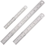 Elisel 3 Pcs Stainless Steel Ruler Set With Inch And Metric Silvery. Fixed Price $6.24.