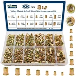 Metric & Sae Rivet Nut Assortment Kit(920 Pcs), M3 M4 M5 M6 M8 M10#6-32#8-32#.... Fixed Price $46.50.