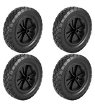 4 Pack 8 Inch Rubber Tire Semi-pneumatic Plastic Wheel With 1/2-inch Bor.... Fixed Price $29.95.