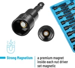 Bates- Magnetic Nut Driver Set For Impact Drill, 15 Pcs, 1/4" Hex Shank, Metr.... Fixed Price $21.80.