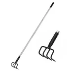 Baraystus Long Hand Cultivator, Carbon Steel & Stainless Tiller Cultiva.... Fixed Price $35.28.