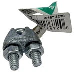 National Hardware Wire Cable Clamp Zinc Plated 3/16" N248-286 (15 Pack). Fixed Price $12.59.
