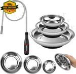 4 Pack Magnetic Pickup Tool Set W/ Parts Trays Flexible Magnet Retriever Kit. Fixed Price $22.49.