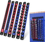 Magnetic Socket Organizer Set, 1/2" 3/8" 1/4" Drive Aluminum Alloy Holder. Fixed Price $49.99.